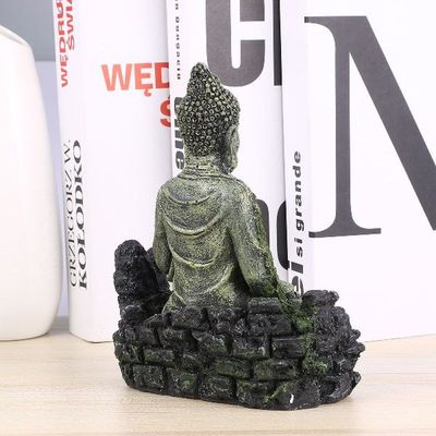 Resin Decorative Rockery Stone Statue Fish Tank Sitting