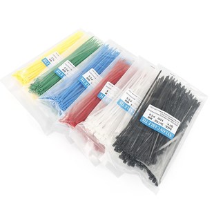 100PCS 150mm Self locking Nylon Cable Ties Plastic Zip Tie