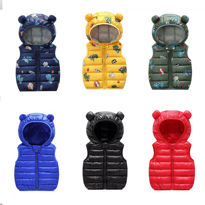 2020 Autumn Children Warm Down Vest Baby Cotton Waistcoat Ki