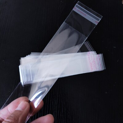 1000pcs 3cm Wide Transparent Self Sealing Plastic Bags Gift