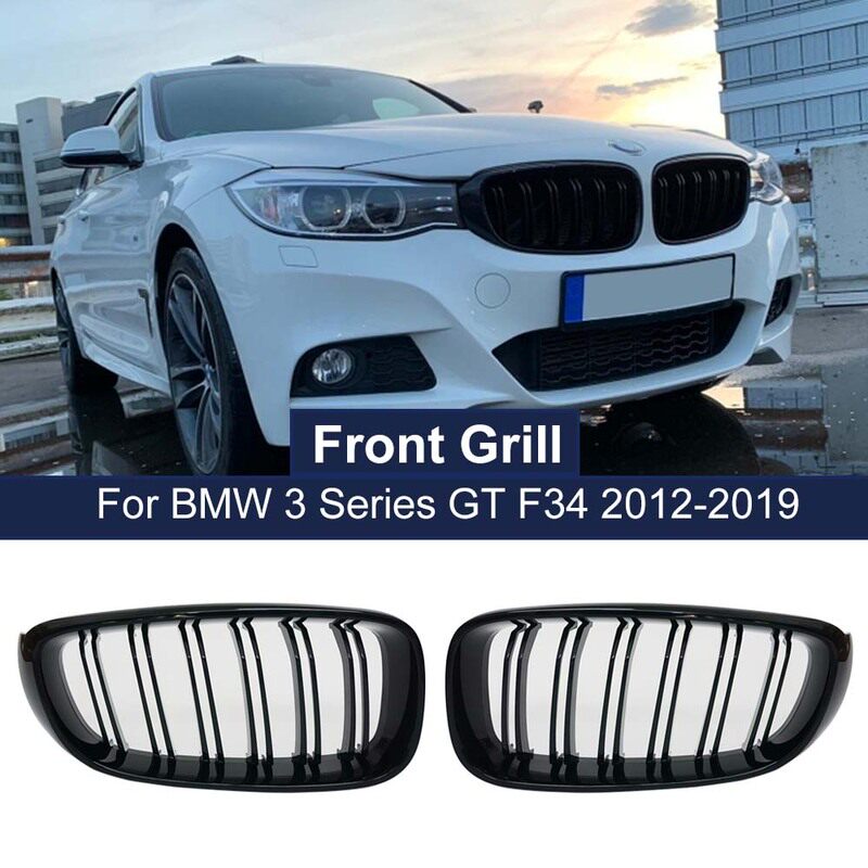 1 pair high quality double slat grill front kidney grille fo