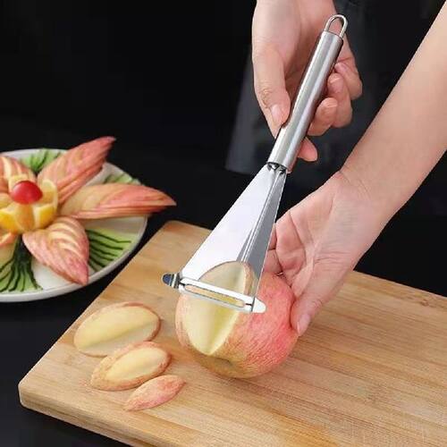 Stainless Steel Triangle Fruit Carving Knife Fruit Platter