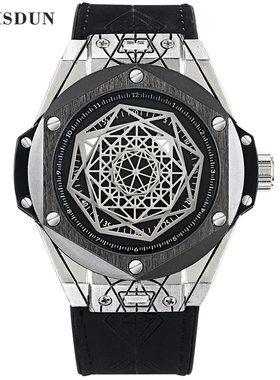 Men's automatic mechanical watch男士手表硅胶带夜光全