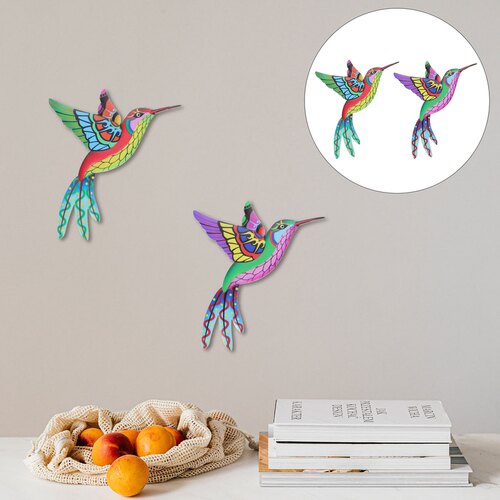 2pcs Iron  Hanging Decor Novel Balcony Garden Pendants Iron