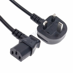 UK Power cord 1.8M IEC C13 to British 3 pins plug Extension