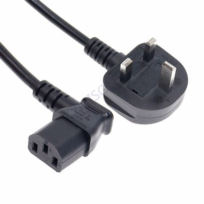 UK Power cord 1.8M IEC C13 to British 3 pins plug Extension