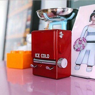 Personality Retro Toothpick Box Vending Machine Style Pressi
