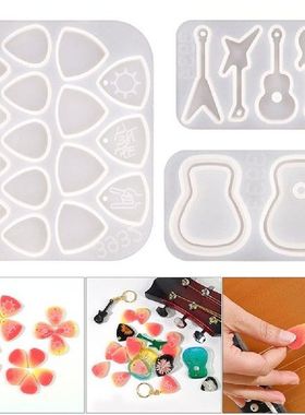 Guitar Pickers Styles Earring Pendant Silicone Mold DIY