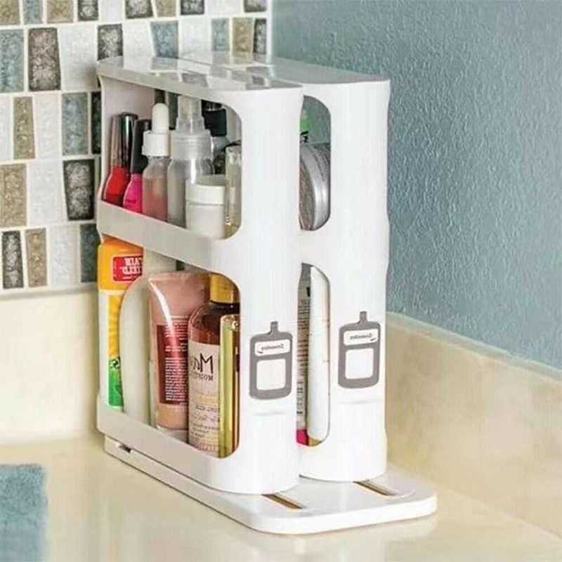 1 Set Multifunction Rotating Jars Spice Rack Bottle Storage