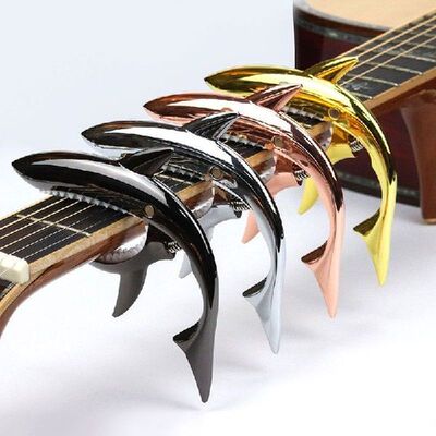 Zinc Alloy Guitar Shark Capo for Acoustic and Electric