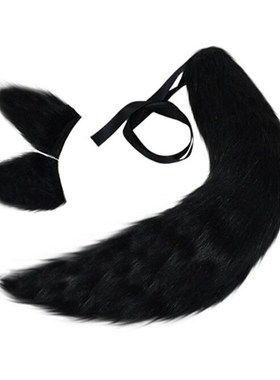 Fox Cat Dog Animal Plush Tail Clip Ears Halloween Cosplay P