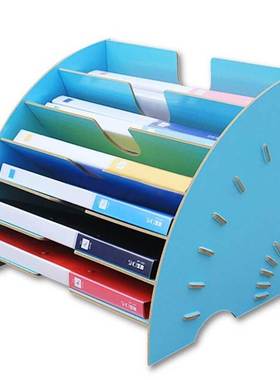 Files Rack Bookshelf Desktop Storage Box A4 File Holder Sect