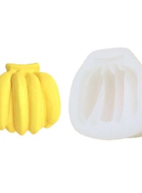 3D Banana Silicone Wax Candles Mold Soap Silicone Mould DIY