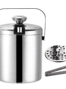 Ice Bucket Insulated Stainless Steel Double Walled Ice