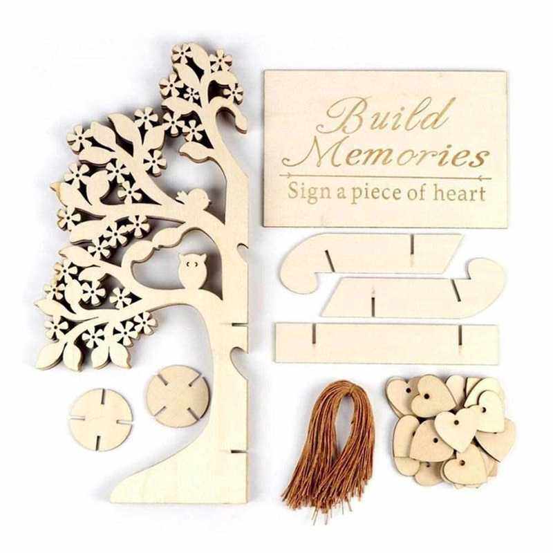 wedding party signing card signature wishing tree guest book