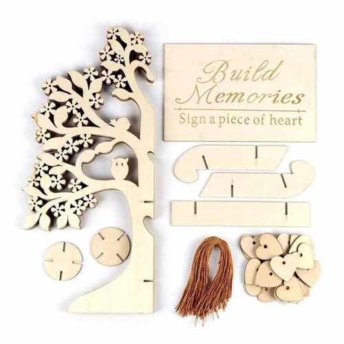 Wedding Party signing card signature wishing tree Guest Book