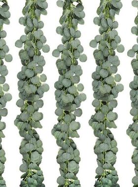 5 Packs of Artificial Eucalyptus Wreath Greening Eucalyptus