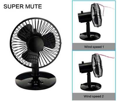 Newest Rotatable Metal Oscillating Table Fan Personal Desk F