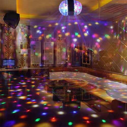 E27 colorful dual-head rotary holiday lights Music control l