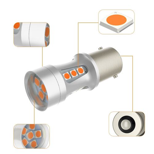 1PCS 1156 BA15S PY21W BA15S P21W LED Lamp T20 7440 W21W 7443