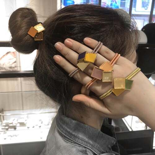 Drop glaze matching color hair rope Korean oil painting sens