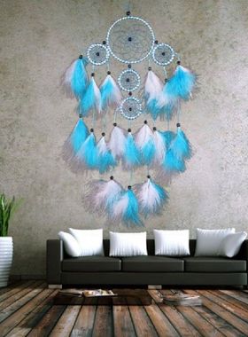 Handmade Dream Catcher With Feathers Car Wall Hanging