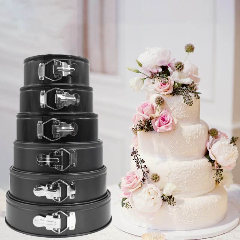 Cake Pan Carbon Steel Non-stick Spring Form Baking Pan Remov