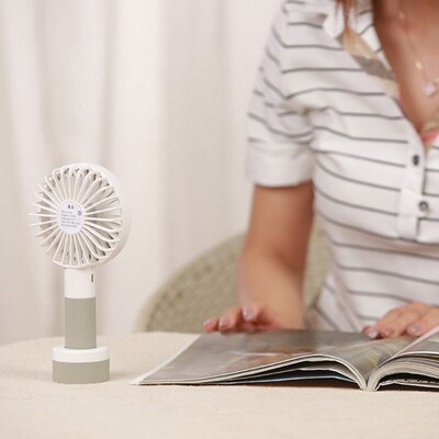 Fan Usb-Fan Standing-Base Light-Sports Desktop Handheld Rech