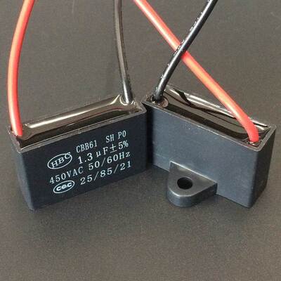 CBB61 450V 1uF~6uF Terminal Ceiling Fan Motor Running Rectan