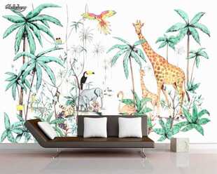 beibehang Custom wallpaper photo tropical rain forest plant