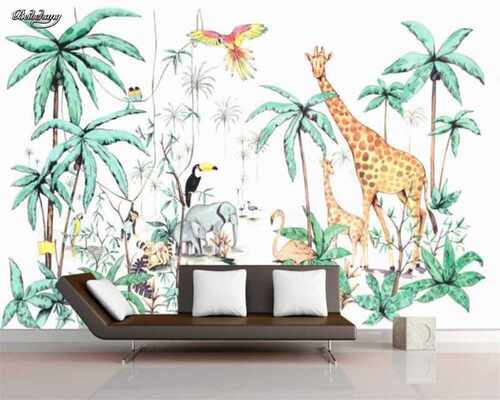beibehang Custom wallpaper photo tropical rain forest plant