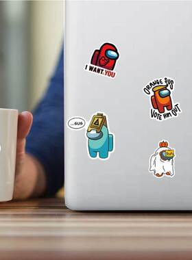 100pcs game hot sale Among Us waterproof graffiti stickers