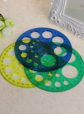 *360 Degree Protractor All Round Ruler Template Circle Schoo
