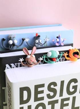 Creative 3D Bookmark Funny Animal Bookmarks Cute Cat Dog Pan
