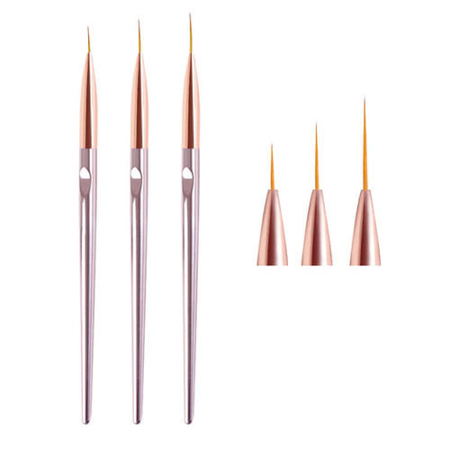 3PCS Nail Art Pen Dotting Painting Drawing UV Gel Liner Poli