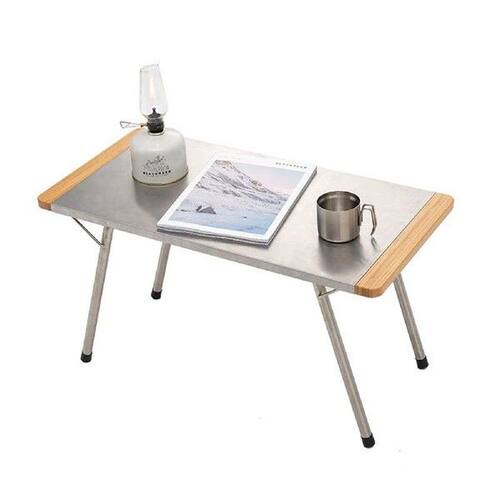 Outdoor Picnic Bamboo Table Portable Picnic Camping Table