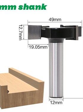 CNC Spboard Surfacing Router Bits, 1/2 inch 12mm Shank 2 inc