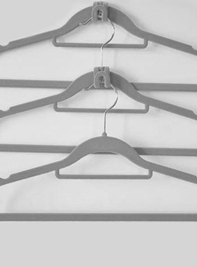 10PCS/Lot Mini Flocking Cloth Hanger Hook Clothes Easy Hange