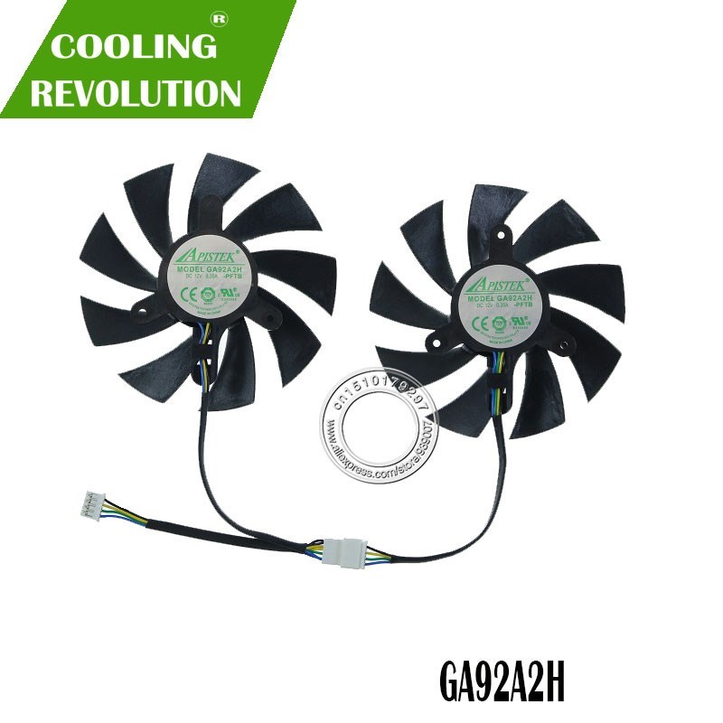 87MM GA92A2H DC12V 0.40A 4PIN graphics fan for ZOTAC GAMING