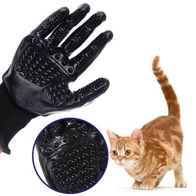 Pet hair combing gloves Cat Grooming Glove Hair Deshedding B