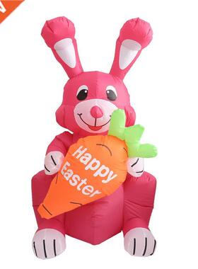 1Pc Party Layout Prop Easter Bunny Model Inflatable Bunny