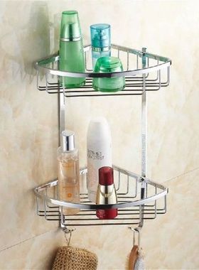 Rak Kamar Mandi Krom Lapisan Ganda Dipasang Di Dinding