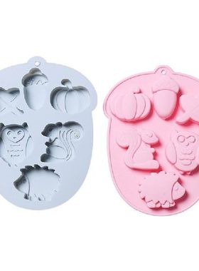 896A Fall Harvest Theme Silicone Molds Chocolate Mould