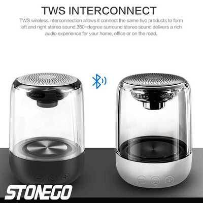 STOENGO True Wireless Stereo Speaker with Transparent Design