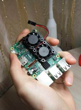 Raspberry Pi 4 Model B Dual Fan with Heat Sink ltimate Doubl