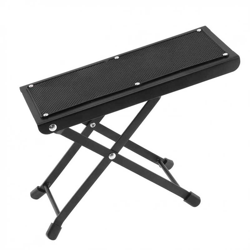 Metal Folding Guitar Footstool Rest Anti-Slip Stand Height A