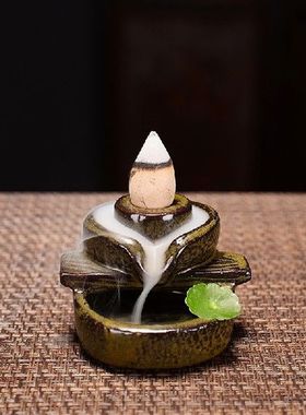 Waterfall Incense Burner Backflow Mini Buddha Censer