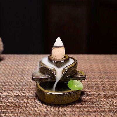 Waterfall Incense Burner Backflow Mini Buddha Censer