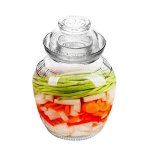 Traditional Glass Fermenting Jar Glass Fermentation Crock