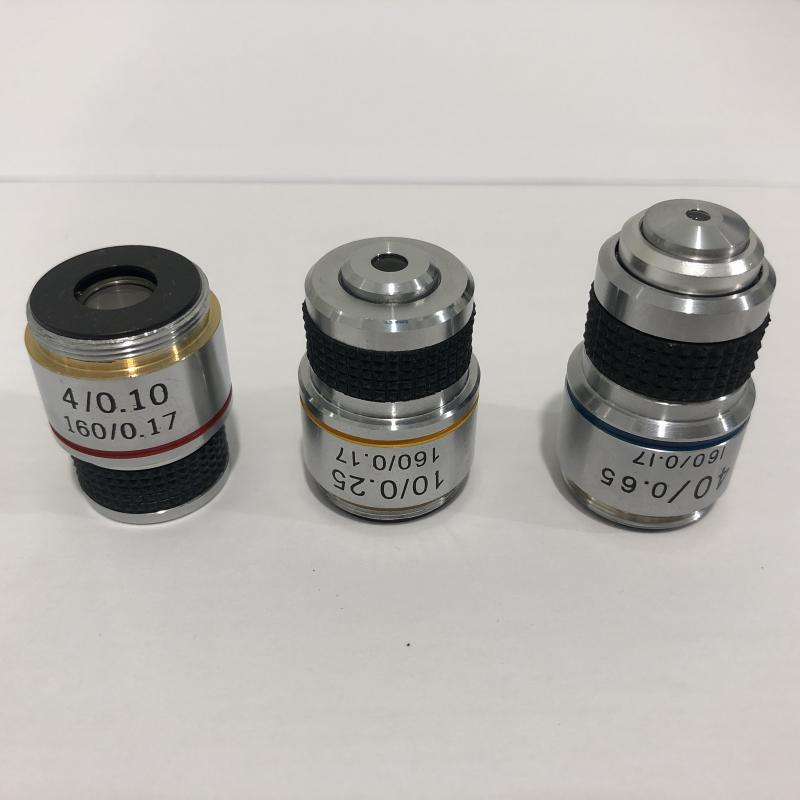 Optical biological microscope objective lens 4 times 10